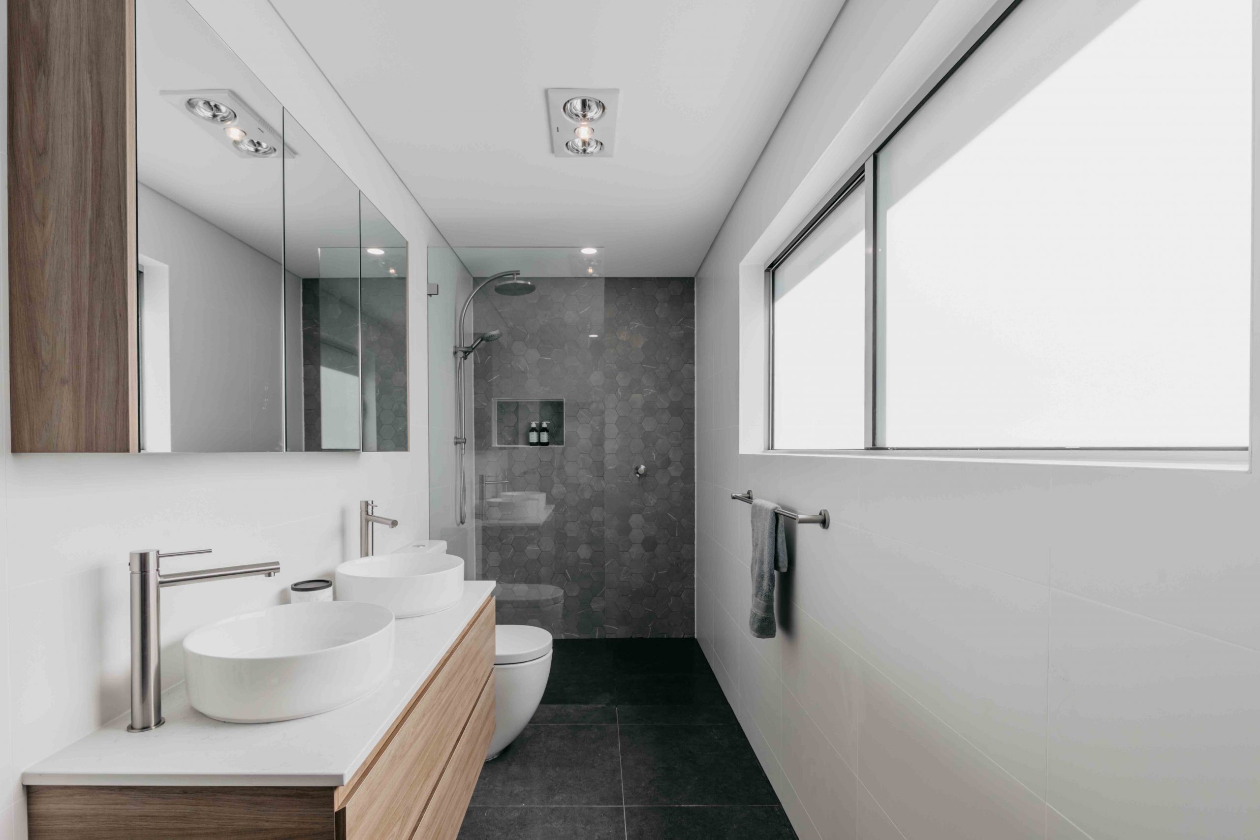 Bathroom plumbing renovation project
