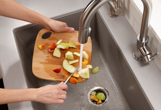 Food Scraps as Kitchen Sink Blockages