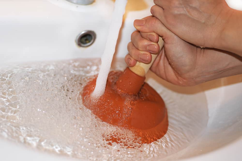 Use a Plunger for blocked drain
