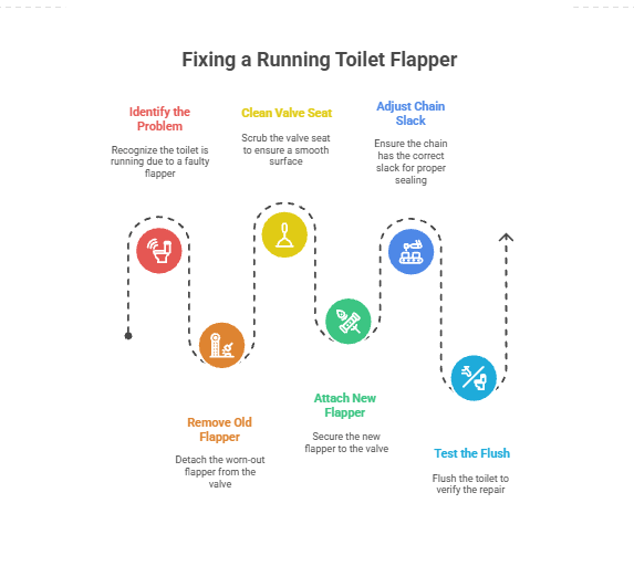 Fixing a Running Toilet Flapper